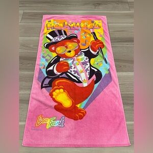 VINTAGE LISA FRANK HOLLYWOOD BEAR BEACH TOWEL